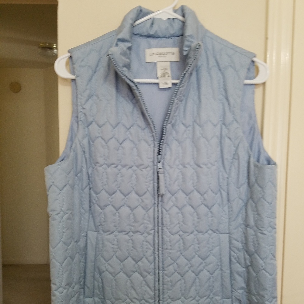 Liz Claiborne Light Blue Vest